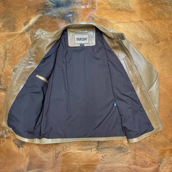 Thursday Boot Company Tan Leather Jacket - Picture 4 of 8